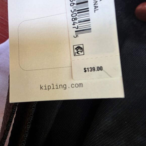 Kipling Bag Black Purse Tonal Eugina Weekender Satchel Duffel Monkey New - Picture 4 of 16